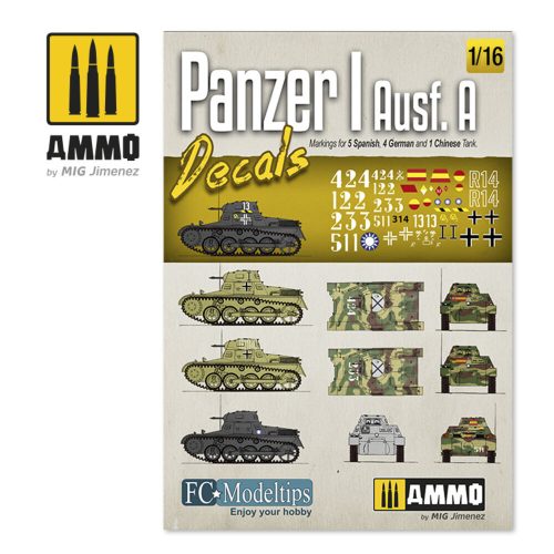 AMMO 1/16 Panzer I Ausf. A Decals (A.MIG-8060)