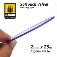   AMMO Softouch Velvet Masking Tape 1 (2mm x 25M)  (A.MIG-8240)