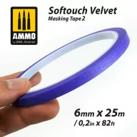   AMMO Softouch Velvet Masking Tape 2 (6mm x 25M)  (A.MIG-8241)