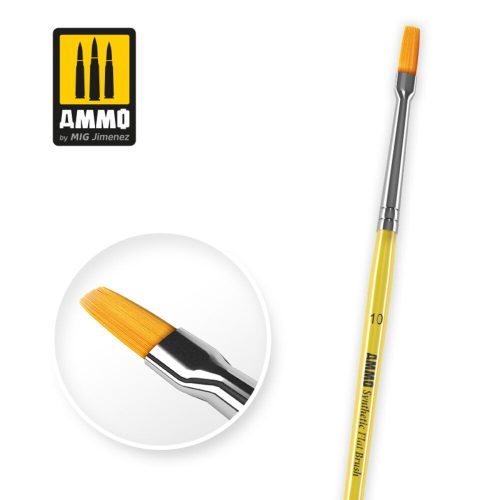 AMMO 10 Synthetic Flat Brush (A.MIG-8622)