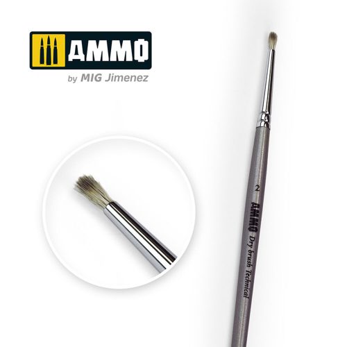 AMMO 2 AMMO Drybrush Technical Brush (A.MIG-8700)