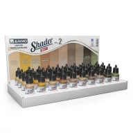   AMMO Shader Matt Vol.2 Display (10 kind of 17 ml Shaders Matt x 4 pcs. each) (A.MIG-8761)