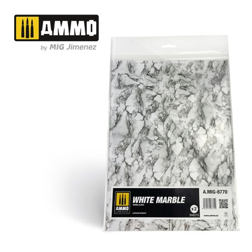 AMMO White Marble. Sheet of Marble - 2 pcs (A.MIG-8770)