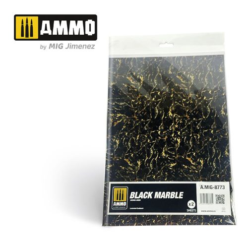 AMMO Black Marble. Sheet of Marble - 2 pcs. (A.MIG-8773)