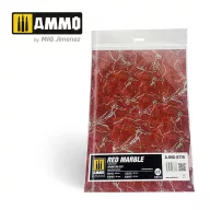   AMMO Red Marble. Round Die-cut for Bases for Wargames - 2 pcs (A.MIG-8778)