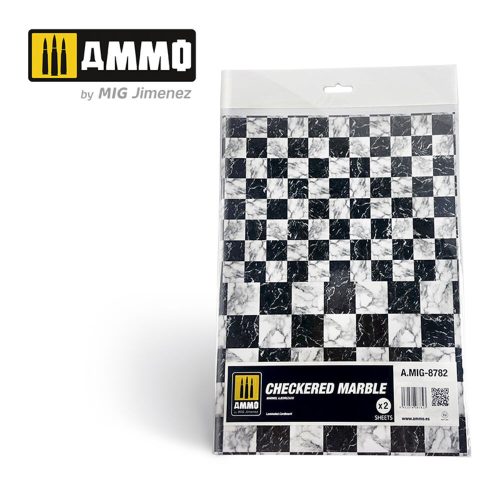 AMMO Checkered Marble. Sheet of Marble - 2 pcs. (A.MIG-8782)