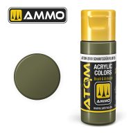   AMMO ATOM COLOR Schwartzgrün RLM70 Acrylic Paint 20 ml (ATOM-20101)