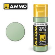   AMMO ATOM COLOR Light Gray Green Acrylic Paint 20 ml (ATOM-20125)