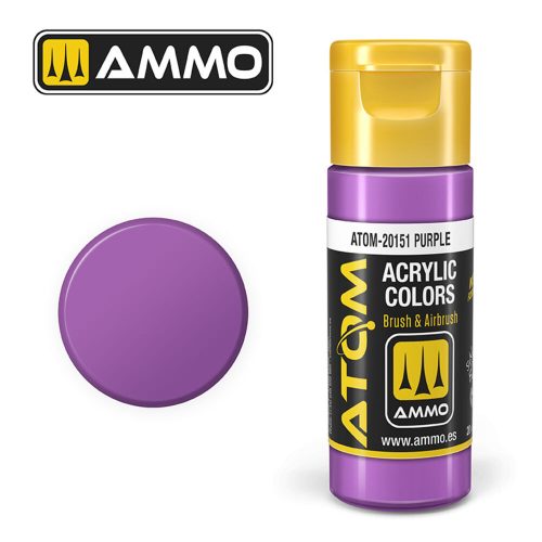 AMMO ATOM COLOR Purple Acrylic Paint 20 ml (ATOM-20151)