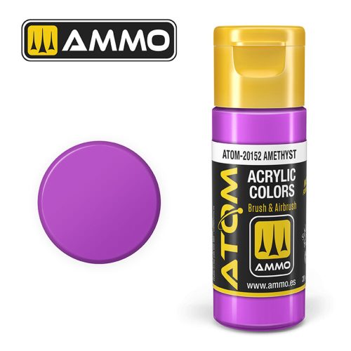 AMMO ATOM COLOR Amethyst Acrylic Paint 20 ml (ATOM-20152)