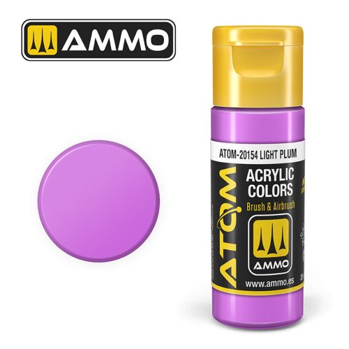 AMMO ATOM COLOR Light Plum Acrylic Paint 20 ml (ATOM-20154)