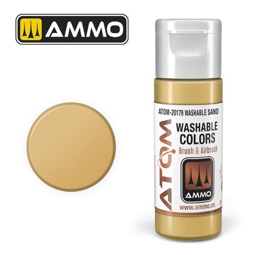 AMMO ATOM WASHABLE Sand Acrylic Paint 20 ml (ATOM-20179)
