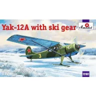 Amodel Yakovlev Yak-12A with ski gear 1:72 (AMO72187)