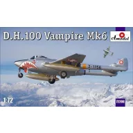 Amodel D.H.100 Vampire Mk6 RAF jet fighter 1:72 (AMO72208)