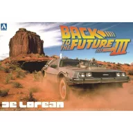   Aoshima Delorean Back To The Future Part III Road and Railroad version 1:24 (05918)