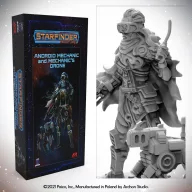   Masters of the Universe Miniatures: ANDROID MECHANIC (with mechanic's drone) (PSF0001)