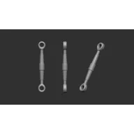   Art Scale Kit Turnbuckles 50 pc. - half and half 7,5mm - 1,1mm / 7,0mm - 1,0mm 1:32 (200-A32012)