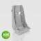 Art Scale Kit Messerschmitt P.1101 Seat (Me 163 type) with Seat belts - 3D print for Das Werk 1:32 (200-A32026)