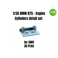   Art Scale Kit BMW R75 - Engine Cylinders detail set for Great Wall Hobby 1:35 (200-A35003)