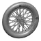 Art Scale Kit German 610x85 spoked wheels - 1 pair 1:48 (200-A48016)