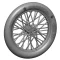 Art Scale Kit German 760x100 spoked wheels - 1 pair 1:48 (200-A48018)