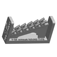   Art Scale Kit P-39Q Airacobra - round type exhaust for Arma Hobby 1:48 (200-A48022)