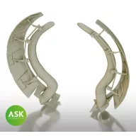   Art Scale Kit A6M2 Zero open engine cooling flaps with exhausts detail set - ASK 3D print for Eduard 1:48 (200-A48035)
