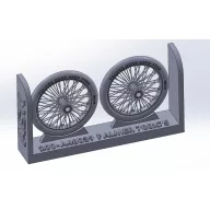   Art Scale Kit Palmer 700 x 85 spoked wheels, UK WWI, for Sopwith Camel, Sopwith Pup, Sopwitch Snipe 1:48 (200-A48039)