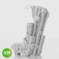   Art Scale Kit GRU-7A Ejection Seats for F14A/B Early - excluding seat belts (2pcs) 1:48 (200-A48043)