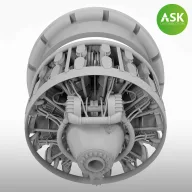   Art Scale Kit B-29 Superfortress - Wright R-3350-57, engine 1 pc. Catalog number 200-A48068 1:48 (200-A48068)