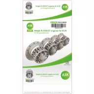   Art Scale Kit B-29 engine set - Wright R-3350-57, 4 pc. set, ASK 200-A48070 1:48 (200-A48070)