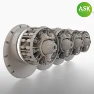   Art Scale Kit B-29 engine set - Wright R-3350-57, 4 pc. set, ASK 200-A48070 1:48 (200-A48070)