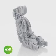   Art Scale Kit M.B. Mk.9 ejection Seat with seat belts - 1 pc for Kinetic 1:48 (200-A48073)
