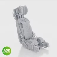   Art Scale Kit M.B. Mk.9 ejection Seat excluding seat belts - 1 pc for Kinetic 1:48 (200-A48074)