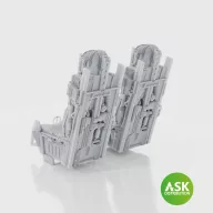   Art Scale Kit ACES II Ejection Seats excluding seat belts (2pcs) - F-16I SUFA for GWH 1:48 (200-A48096)