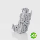 Art Scale Kit F-16 late ACESS II Ejection Seat with seat belts for Kinetic 1:48 (200-A48112)
