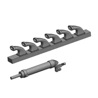   Art Scale Kit Me 109F/G Exhausts and hydraulic cylinder for undercarriage for Eduard 1:72 (200-A72014)