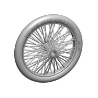   Art Scale Kit Palmer 700 x 85 spoked wheels, UK WWI, for Sopwith Camel, Sopwith Pup, Sopwitch Snipe 1:72 (200-A72019)