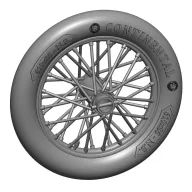   Art Scale Kit German 610x85 spoked wheels - 1 pair 1:72 (200-A72020)