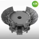 Art Scale Kit Nakajima Sakae 12 engine incl. exhausts and the open cowling flaps - 3D print for Tamiya 1:72 (200-A72026)