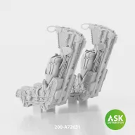   Art Scale Kit GRU7A ejection seats with seat belts 2 pcs, rec. for F-14A/B Early - 3D print for Great Wall Hobby 1:72 (200-A72031)