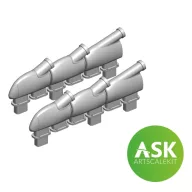   Art Scale Kit Spitfire Mk.Vb Exhausts round type for Eduard 1:72 (200-A72034)