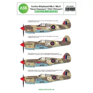   Art Scale Kit Curtiss Kittyhawk Mk.I / Mk.II Desert Harassers 1942-1944 part I 1:48 (200-D48004)