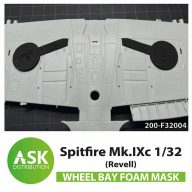   Art Scale Kit Spitfire Mk.IXc Wheel bays - FOAM flexibel express fit mask for Revell 1:32 (200-F32004)
