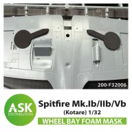   Art Scale Kit Spitfire Mk.Ib/IIb/Vb Wheel bays - FOAM flexibel express fit mask for Kotare 1:32 (200-F32006)