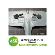   Art Scale Kit Bf 109G FOAM flexibel wheel bay mask for Eduard 1:48 (200-F48002)