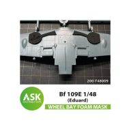   Art Scale Kit Bf 109E FOAM flexibel wheel bay mask for Eduard 1:48 (200-F48009)