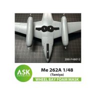   Art Scale Kit Me 262A FOAM flexibel wheel bay and engine intake mask for Tamiya 1:48 (200-F48012)