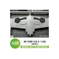  Art Scale Kit Bf 109E-3/E-4 FOAM flexibel wheel bay mask for Airfix 1:48 (200-F48014)