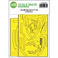   Art Scale Kit Av-8B Harrier II double-sided express fit mask for Hobby Boss 1:18 (200-M18001)